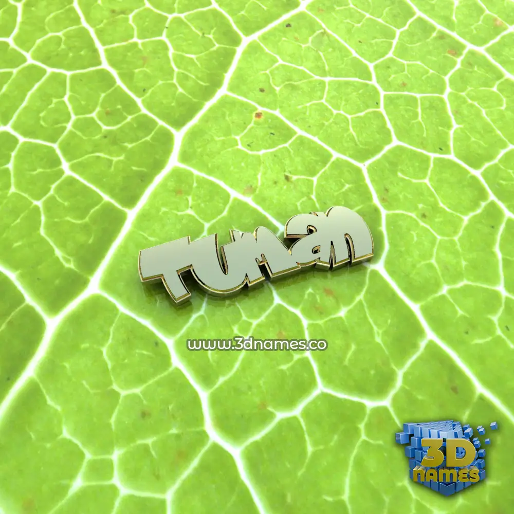 tuman in Gold Leaf style - 3D name wallpaper