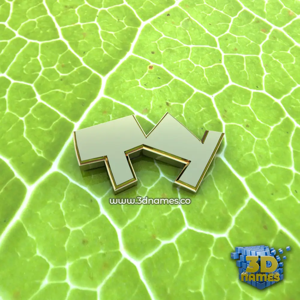ty in Gold Leaf style - 3D name wallpaper