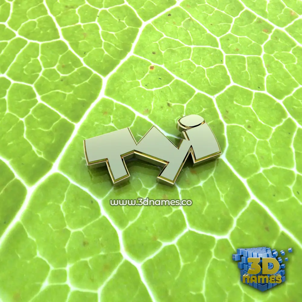 tyi in Gold Leaf style - 3D name wallpaper