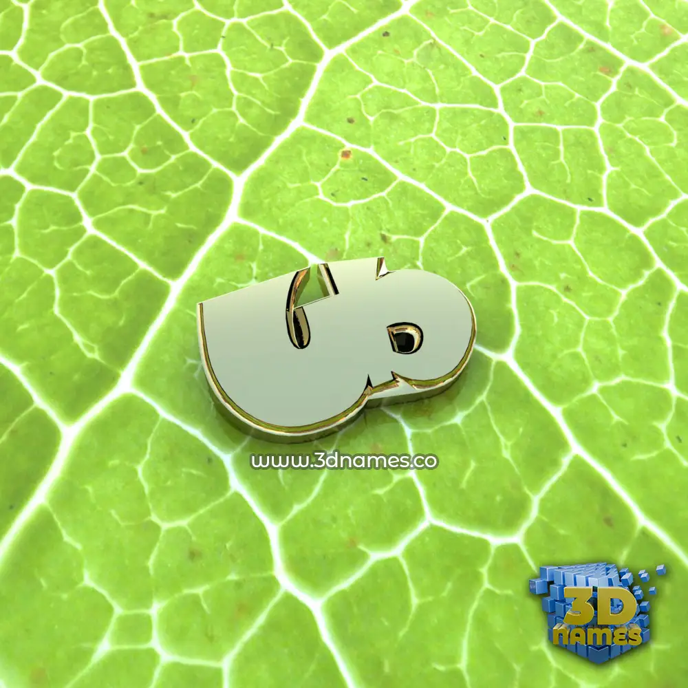 ub in Gold Leaf style - 3D name wallpaper