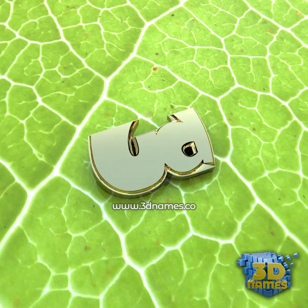 ud in Gold Leaf style - 3D name wallpaper