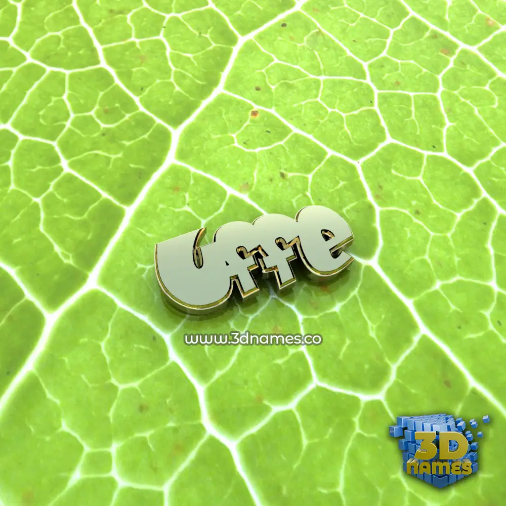 uffe in Gold Leaf style - 3D name wallpaper