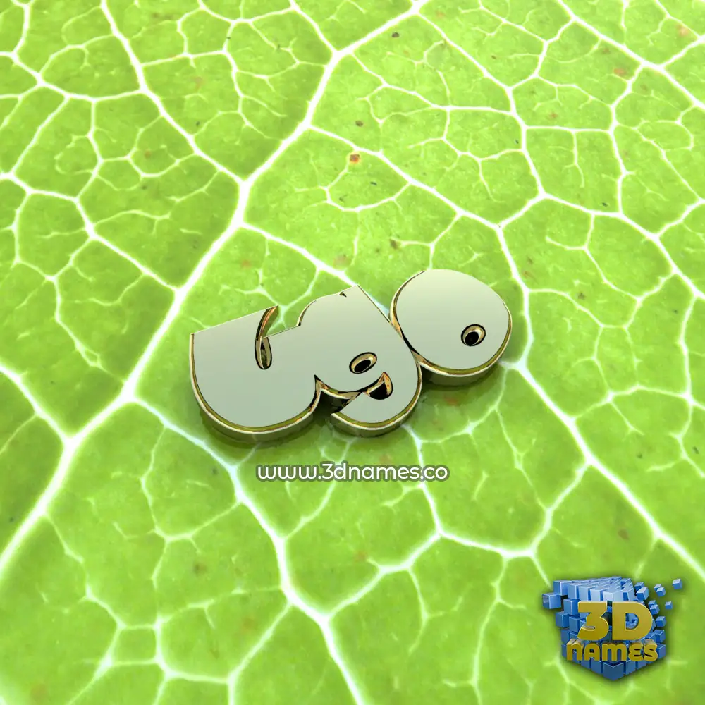 ugo in Gold Leaf style - 3D name wallpaper