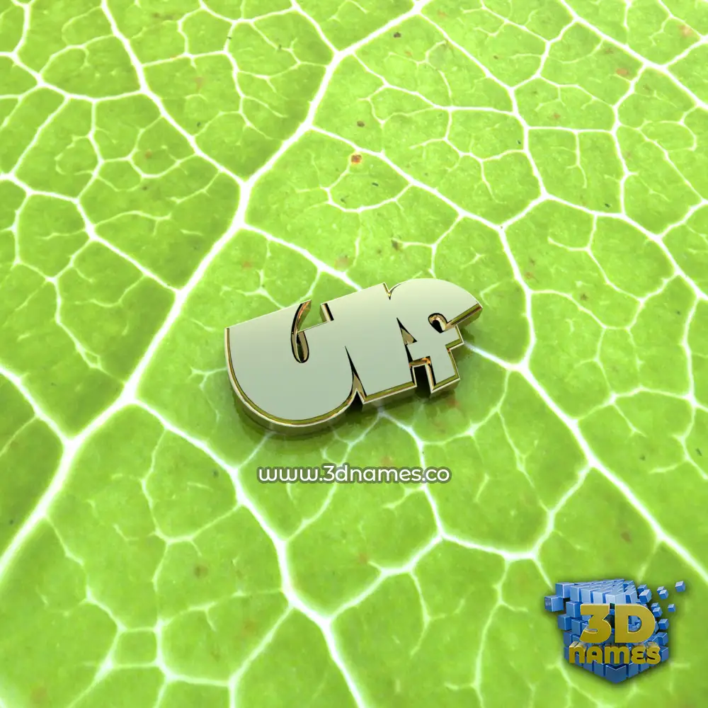 ulf in Gold Leaf style - 3D name wallpaper