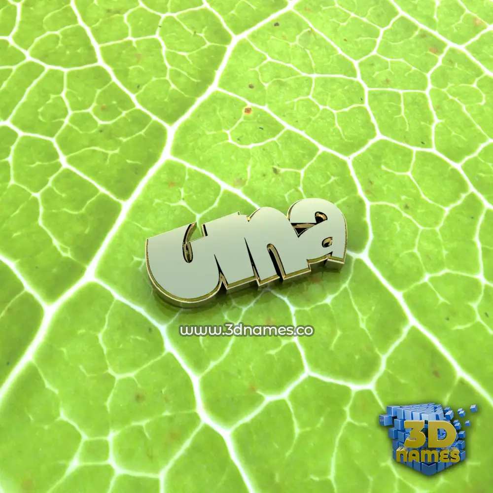 ulna in Gold Leaf style - 3D name wallpaper