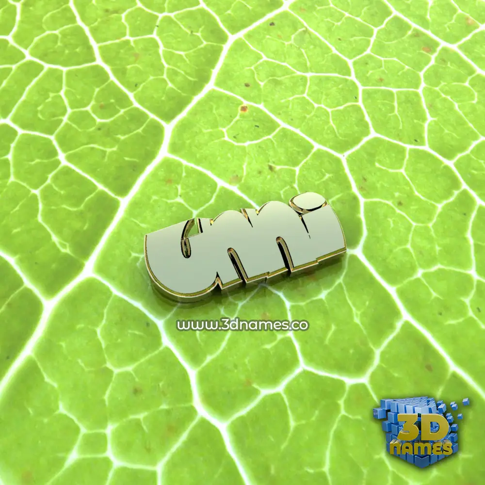 unni in Gold Leaf style - 3D name wallpaper
