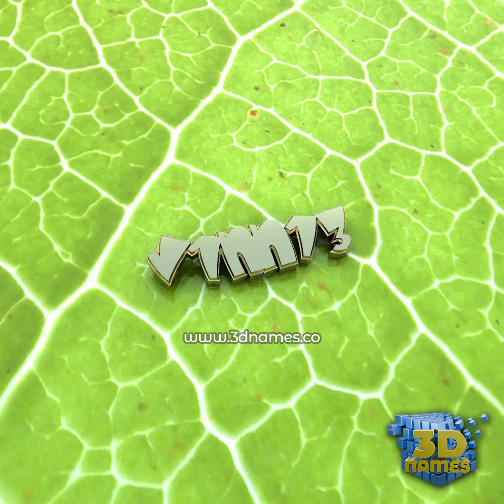 v1nn13 in Gold Leaf style - 3D name wallpaper