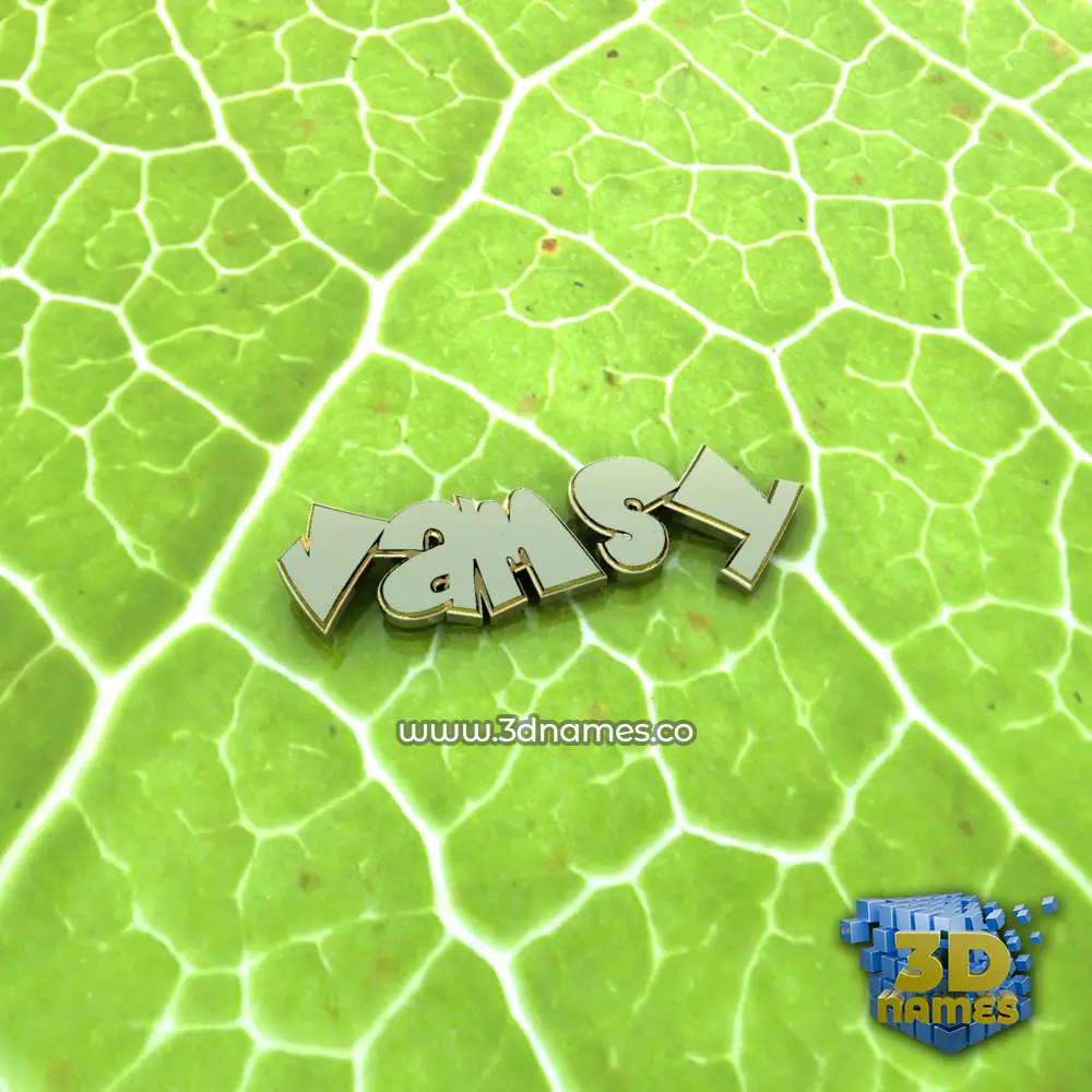 vamsy in Gold Leaf style - 3D name wallpaper