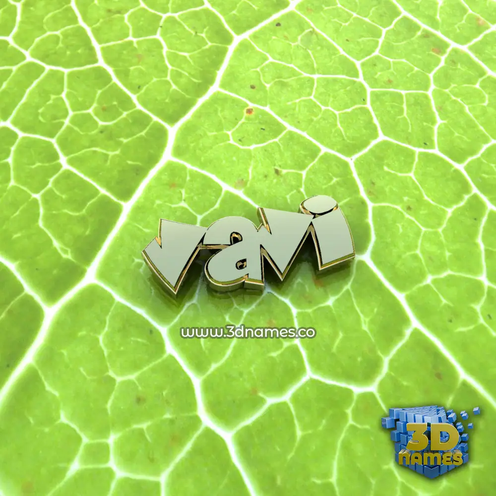 vavi in Gold Leaf style - 3D name wallpaper