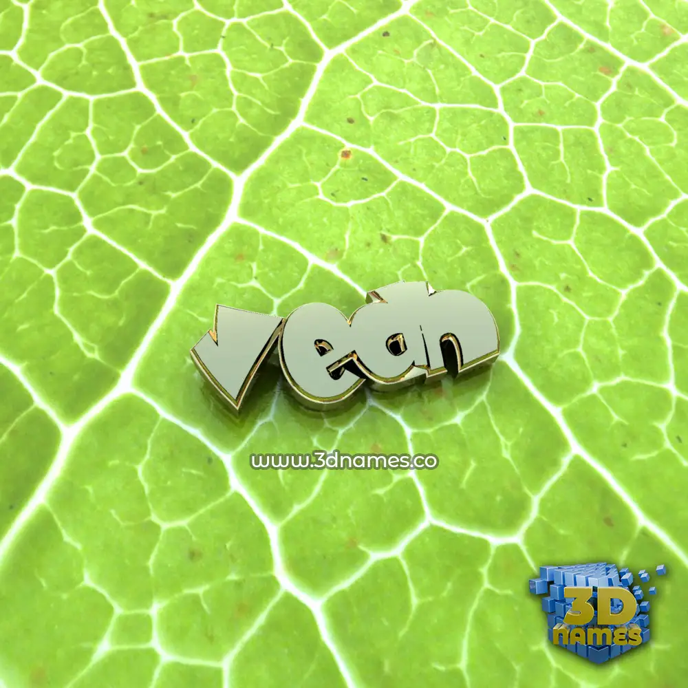 vedh in Gold Leaf style - 3D name wallpaper