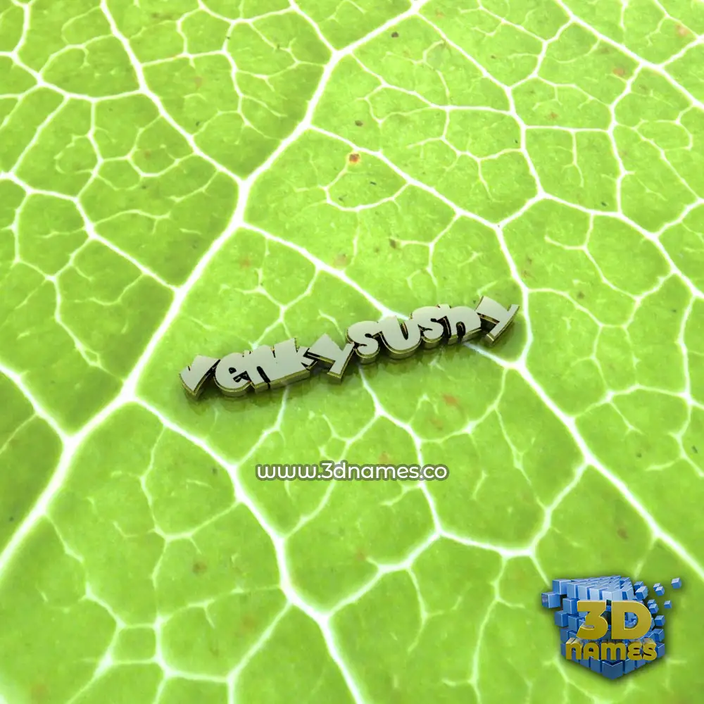 venkysushy in Gold Leaf style - 3D name wallpaper