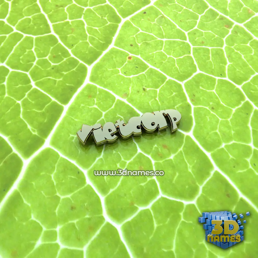 vietcorp in Gold Leaf style - 3D name wallpaper