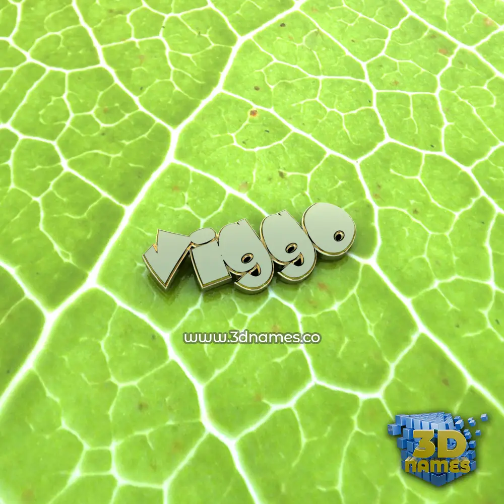 viggo in Gold Leaf style - 3D name wallpaper