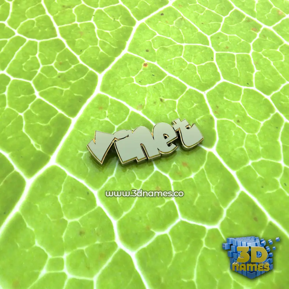 vinet in Gold Leaf style - 3D name wallpaper