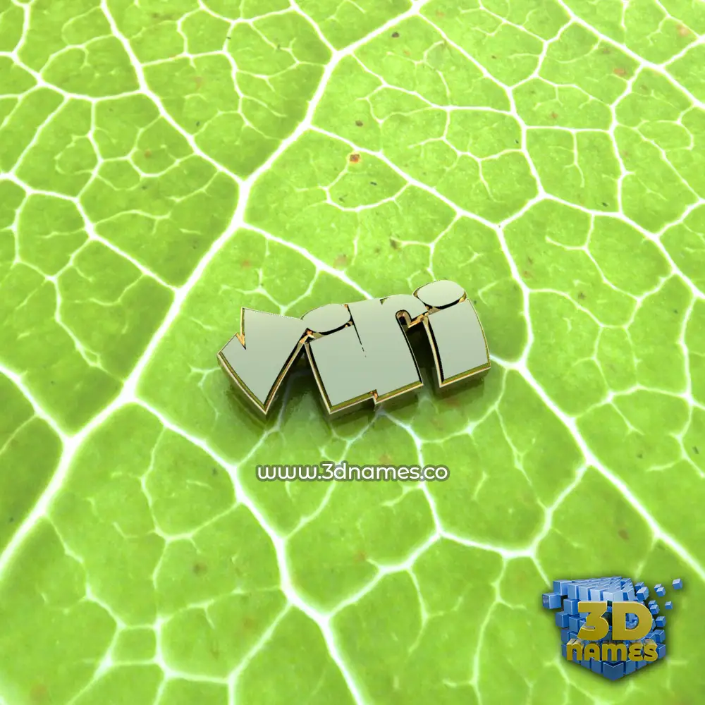 viri in Gold Leaf style - 3D name wallpaper