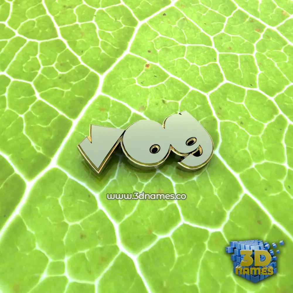 vog in Gold Leaf style - 3D name wallpaper