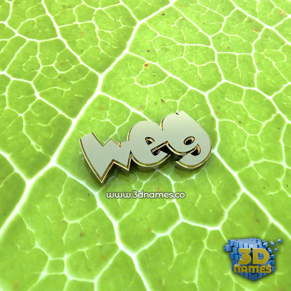 weg in Gold Leaf style - 3D name wallpaper