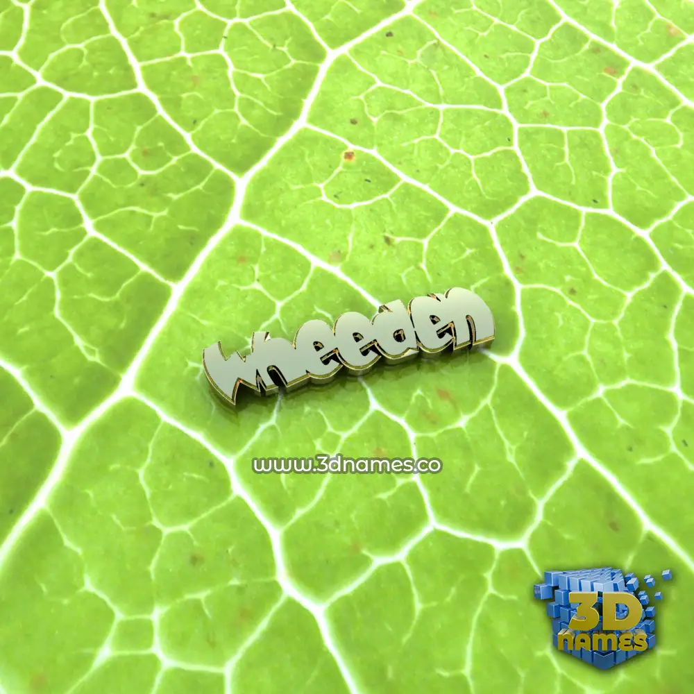 wheeden in Gold Leaf style - 3D name wallpaper