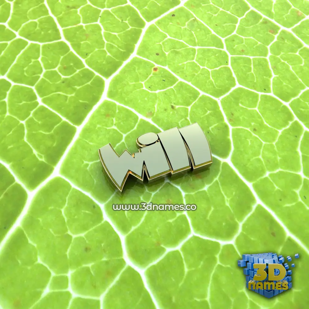 will in Gold Leaf style - 3D name wallpaper