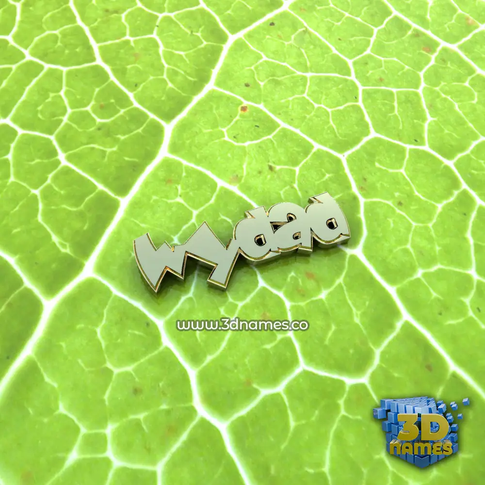 wydad in Gold Leaf style - 3D name wallpaper