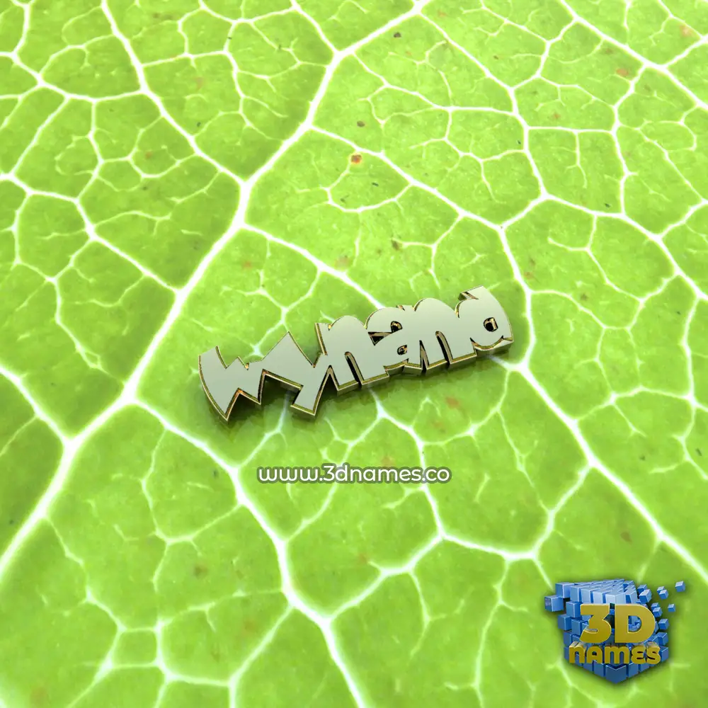 wynand in Gold Leaf style - 3D name wallpaper