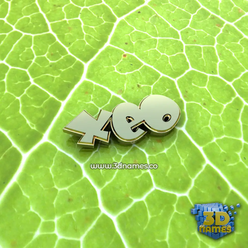 xeo in Gold Leaf style - 3D name wallpaper