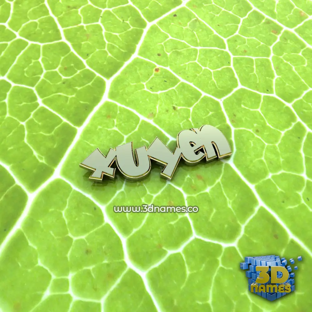 xuyen in Gold Leaf style - 3D name wallpaper