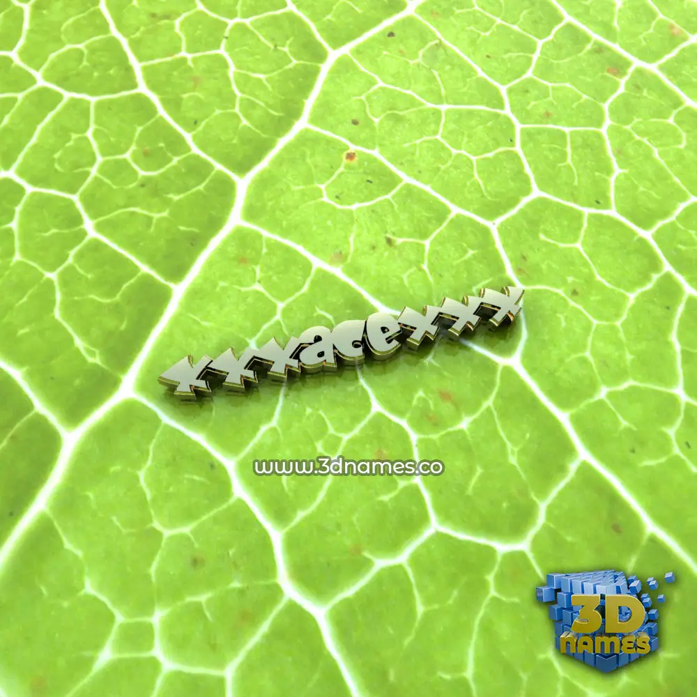 xxxacexxx in Gold Leaf style - 3D name wallpaper
