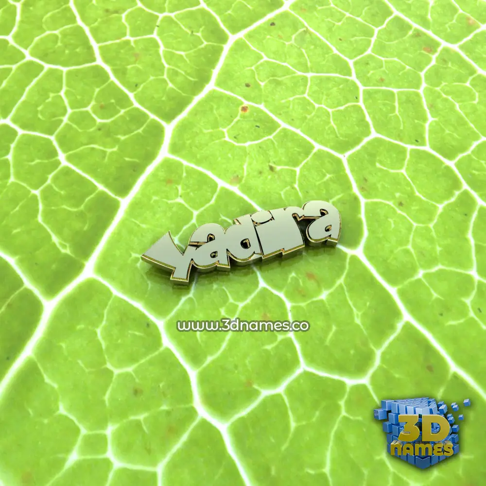 yadira in Gold Leaf style - 3D name wallpaper