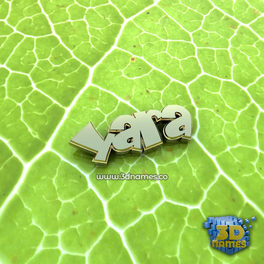 yara in Gold Leaf style - 3D name wallpaper