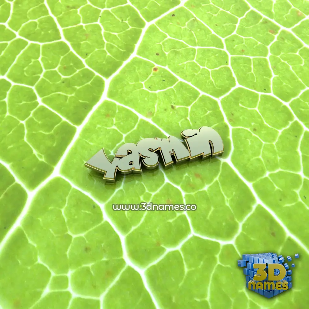 yasmin in Gold Leaf style - 3D name wallpaper