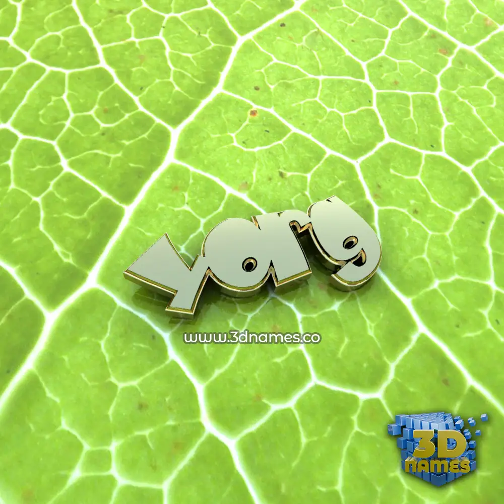 yorg in Gold Leaf style - 3D name wallpaper