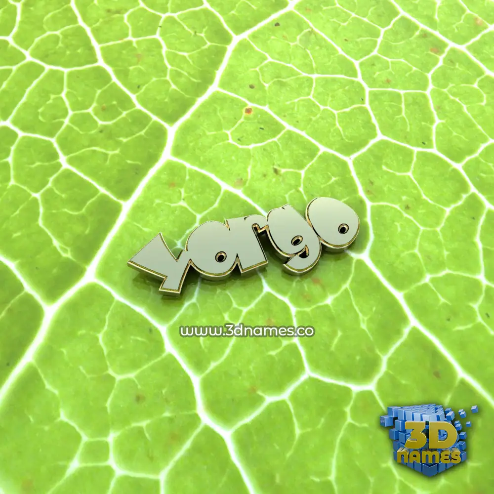 yorgo in Gold Leaf style - 3D name wallpaper