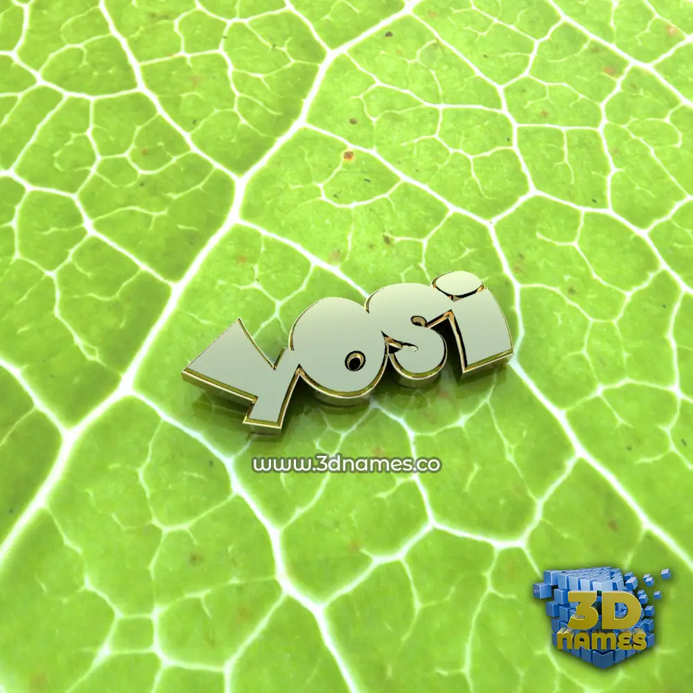 yosi in Gold Leaf style - 3D name wallpaper