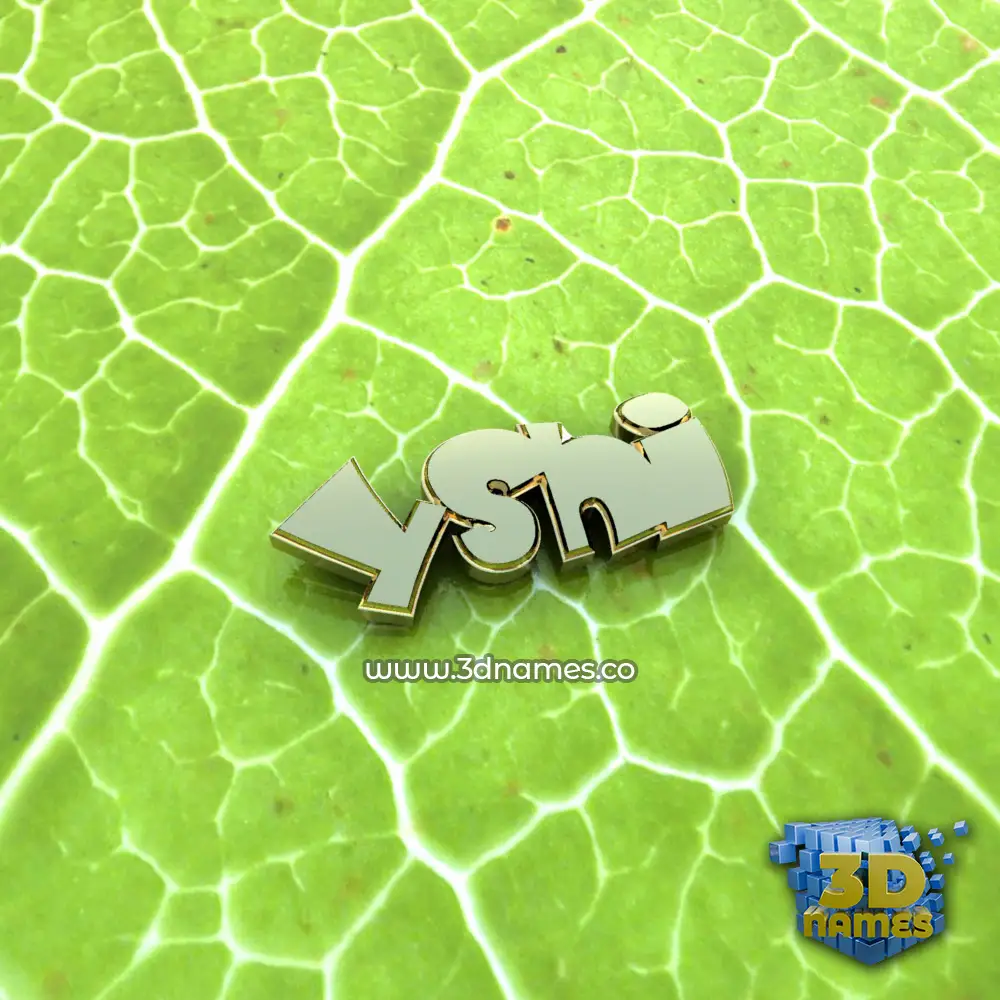 yshi in Gold Leaf style - 3D name wallpaper