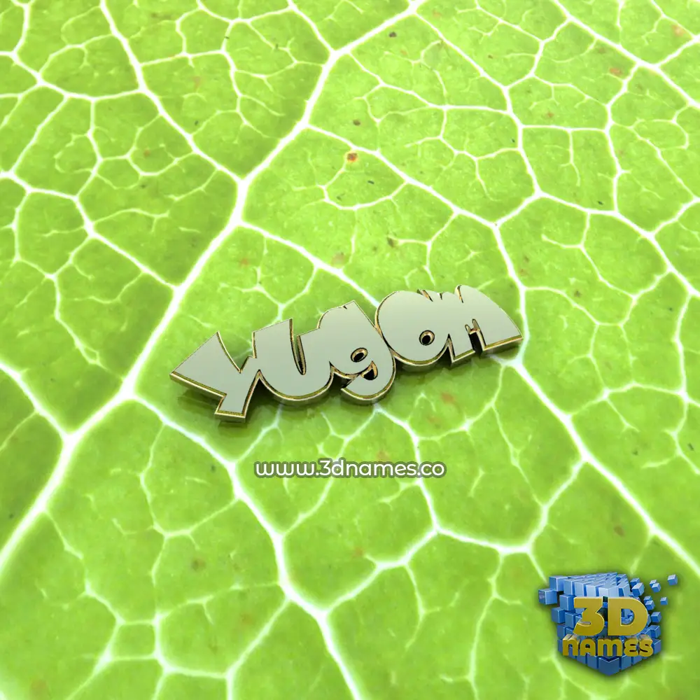 yugom in Gold Leaf style - 3D name wallpaper