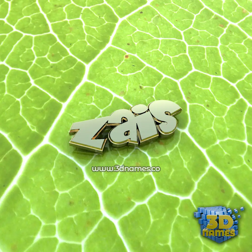 zais in Gold Leaf style - 3D name wallpaper