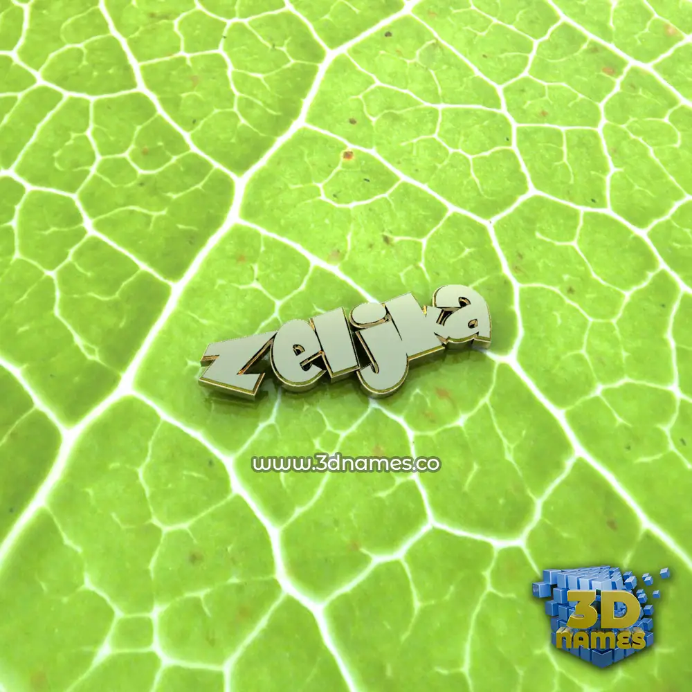 zeljka in Gold Leaf style - 3D name wallpaper