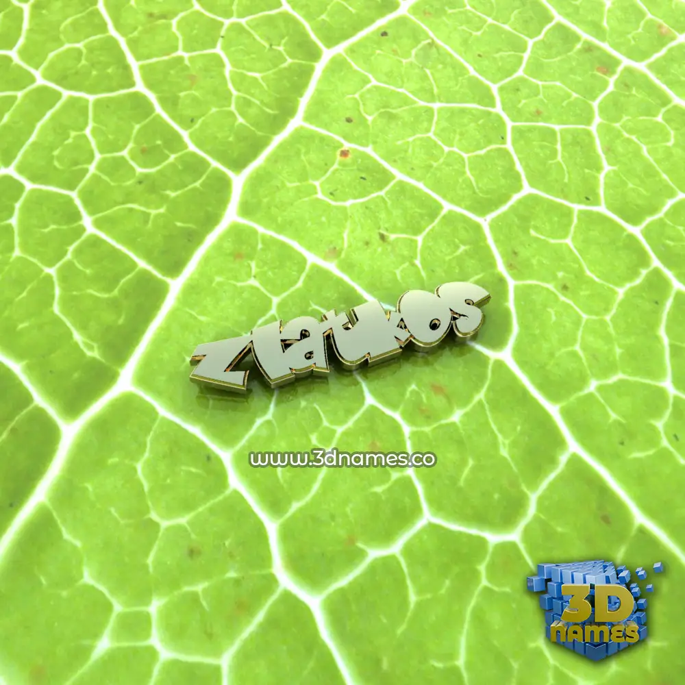 zlatkos in Gold Leaf style - 3D name wallpaper