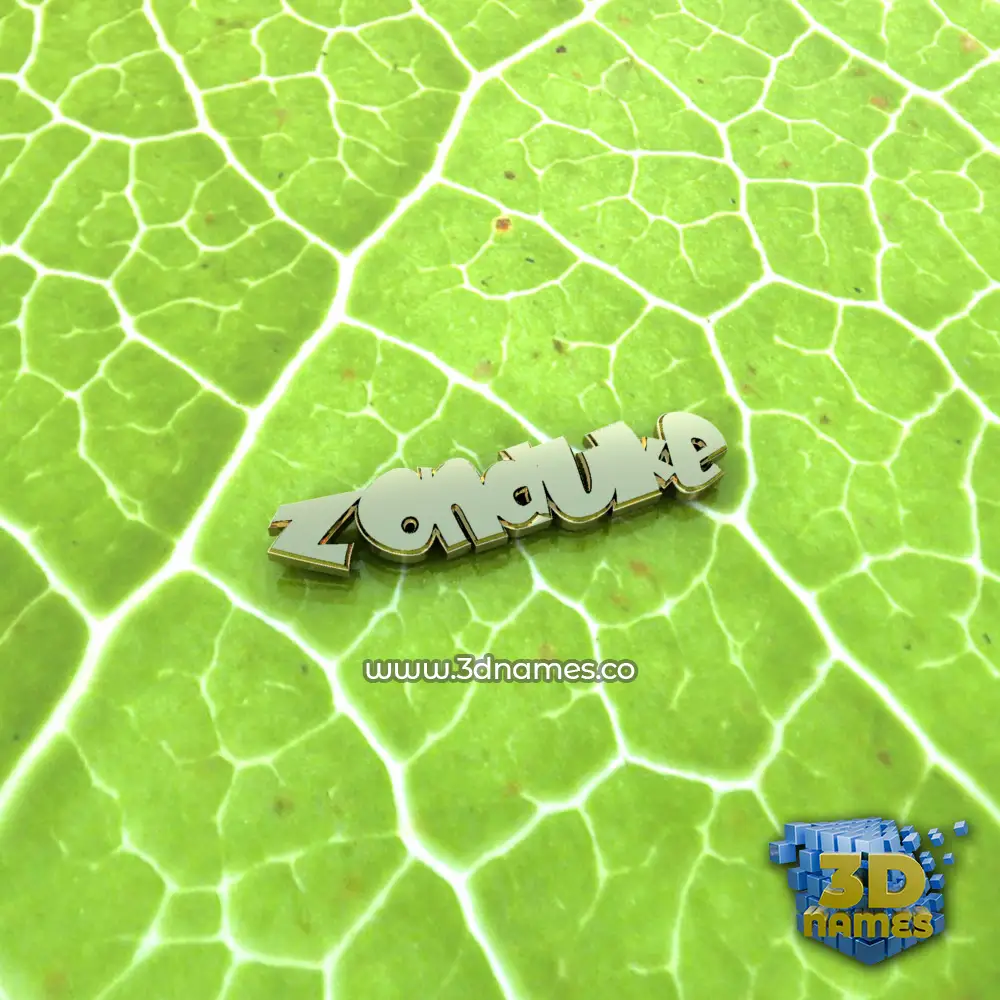 zonduke in Gold Leaf style - 3D name wallpaper