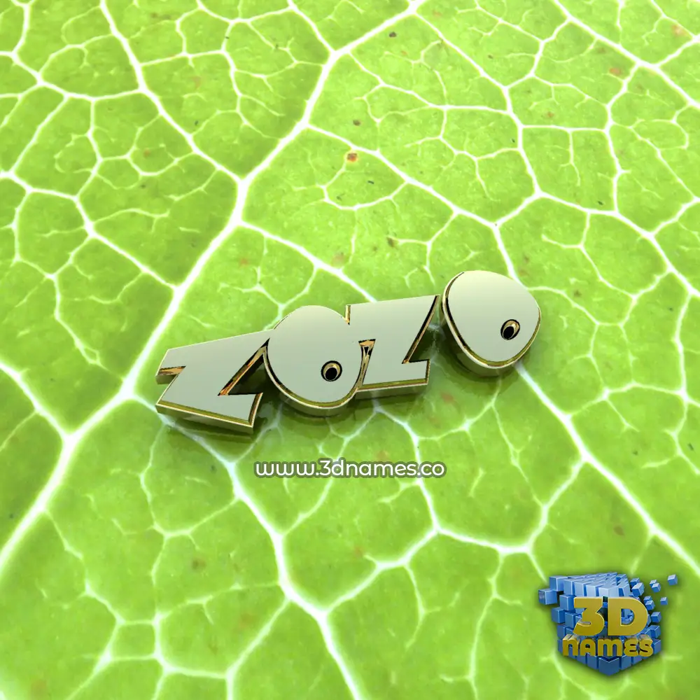 zozo in Gold Leaf style - 3D name wallpaper