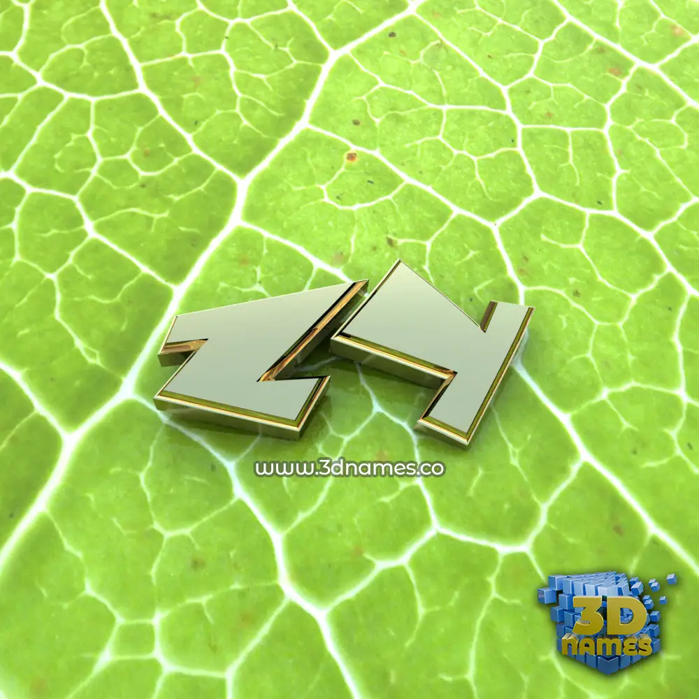 zy in Gold Leaf style - 3D name wallpaper