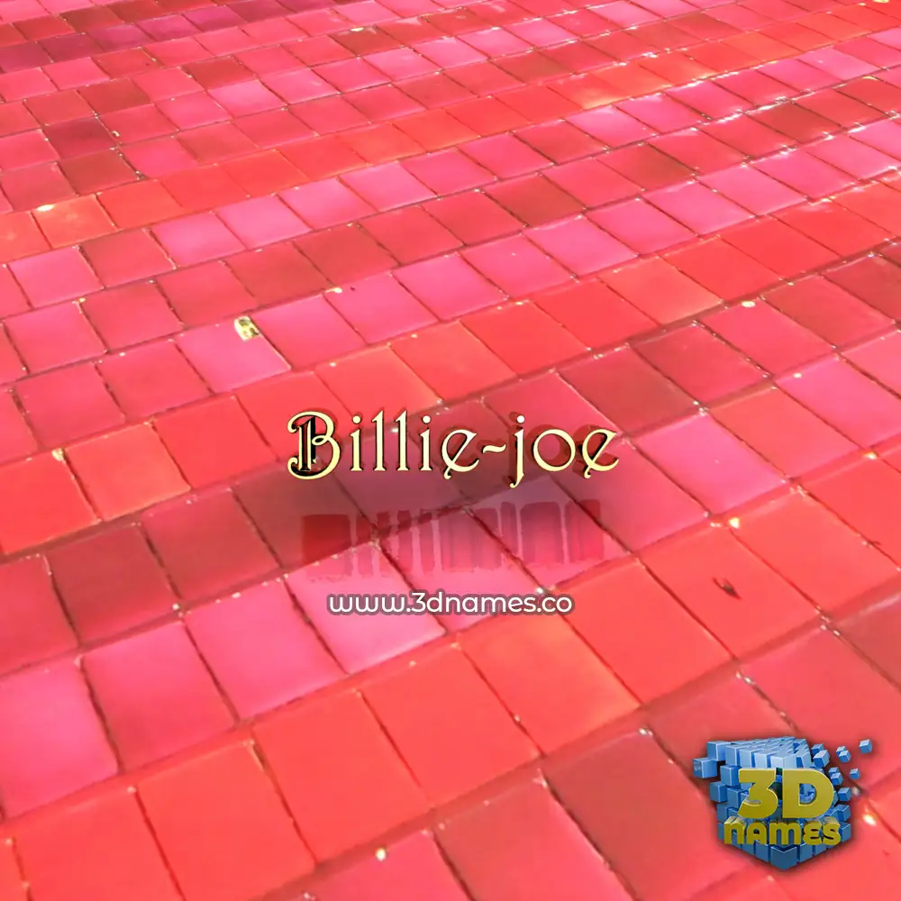 billie-joe in Red Tiles style - 3D name wallpaper