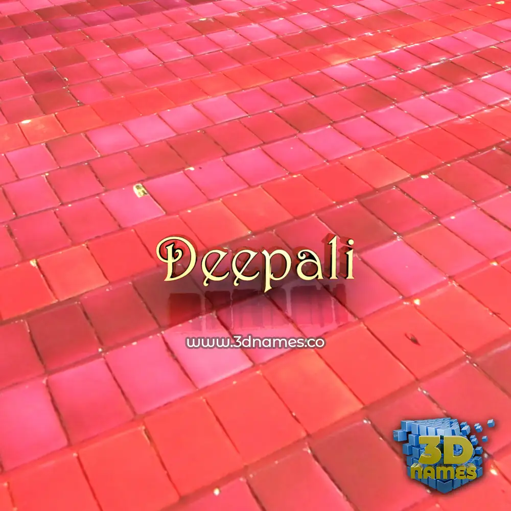 deepali in Red Tiles style - 3D name wallpaper