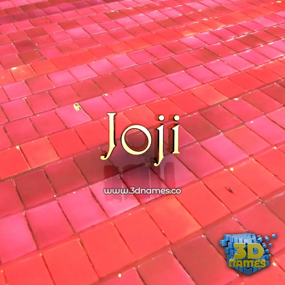 joji in Red Tiles style - 3D name wallpaper
