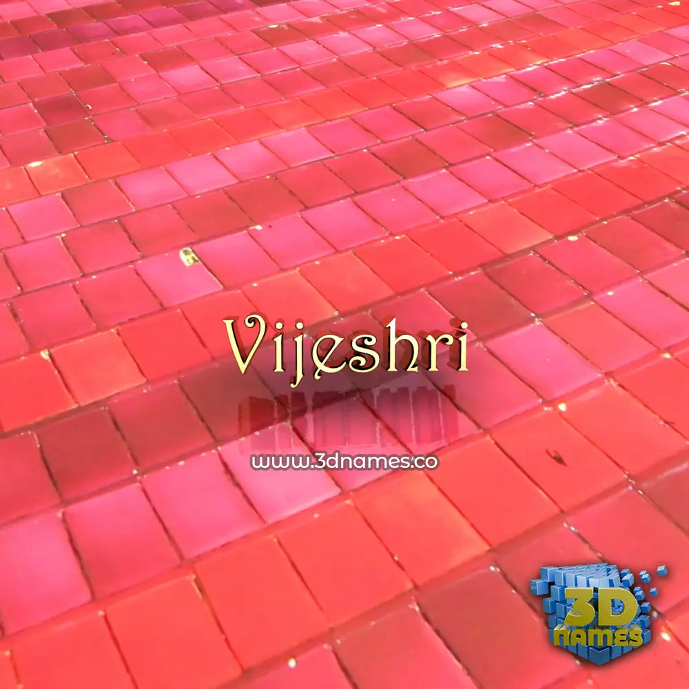 vijeshri in Red Tiles style - 3D name wallpaper