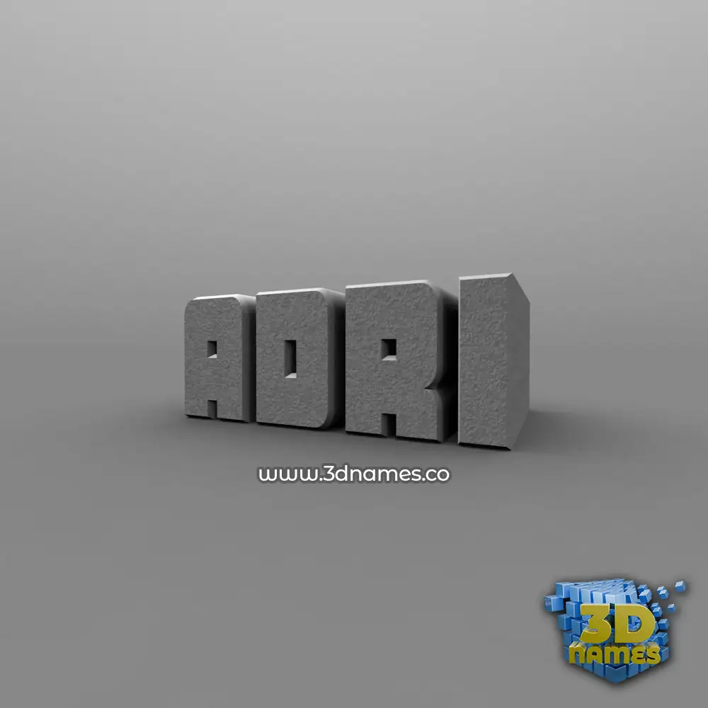 adri in Solid Grey style - 3D name wallpaper
