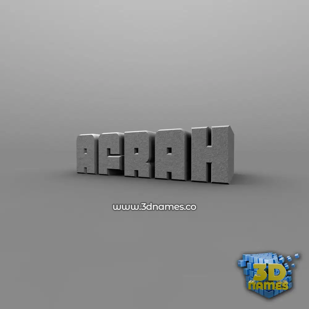 afrah in Solid Grey style - 3D name wallpaper