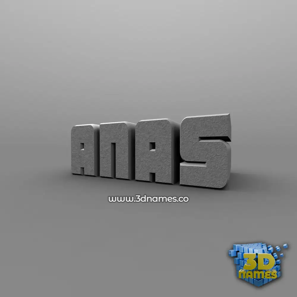 anas in Solid Grey style - 3D name wallpaper