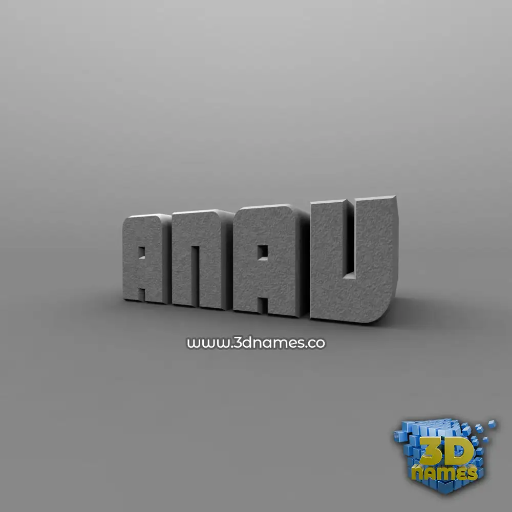anav in Solid Grey style - 3D name wallpaper